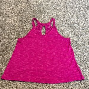 GAIAM Fuchsia Racerback Tank Top